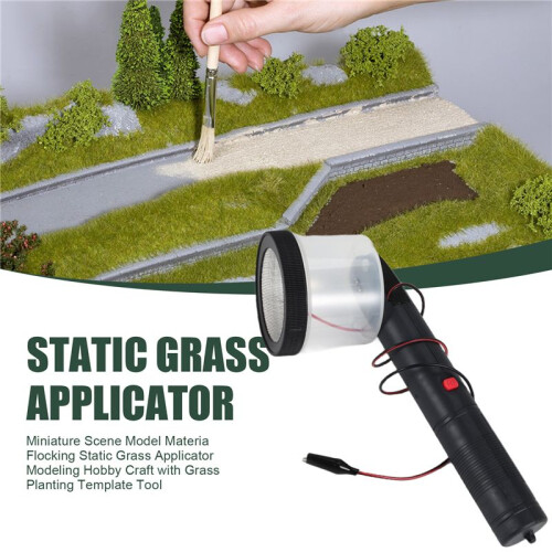 Miniature Scene Model Materia Flocking Static Grass Applicator Modeling Hobby  with Grass Planting Template Tool 1