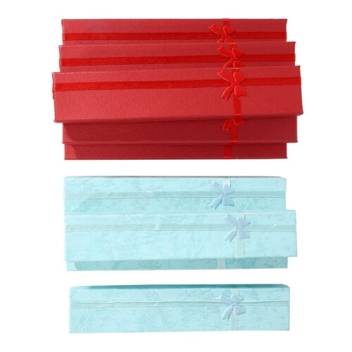 60 x Elegant Luxury Gift Boxes Long Rectangular for Jewelry Presentation Necklaces 2