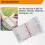4 Pack  Transparent 3 Ring Binder Covers with Grid Inner Page and 12 Pcs Binder Pockets(3 Pcs/Set) 8