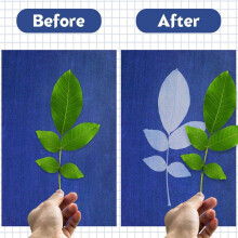 Kit de Papel de ImpressãO Solar, Papel de Cianotipo, 32 Folhas de Papel de Cianotipo com Painel de AcríLico de 2 Folhas para Projetos de Artesanato