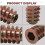 20 pieces M6x 15mm hexagon socket screw thread insert nut for wood 3