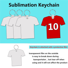 40 Pack Sublimation Keychain Blanks Double Sided Heat Transfer Football Sublimation Keychains Blanks Bulk, A