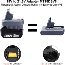 V6-Adapter für 18-V-Lithiumbatterie BL1850 BL1815 BL1830 Konvertieren in für V6-Batterie SV04 SV03 DC59 DC58 DC62