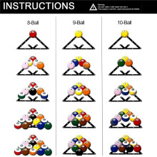 12PCS Magic Rack Holder Sheet Billiards Triangle Cue Accessories for Magic Rack 8, 9, and 10