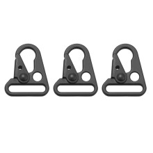 72 Piezas Clip de Boca Agrandado Cierre Eslinga Gancho Olécranon para Llavero Seguridad Bolso para Exteriores Color Negro Se Adapta Una Mujeres U