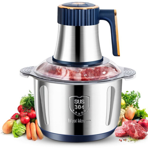 Electric Meat Grinder 5L Food Crusher Multifunction Vegetable Fruit Food Processor Chopper Kitchen Machine EU Plug 2