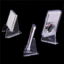 40Pcs Clear Acrylic Coin Display Stand Holders Small Easel Rack Card Commemorative Challenge Coin Capsule Holder Support