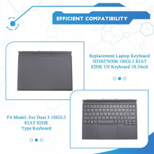 Replacement Laptop Keyboard 5D20Z70306 for IdeaPad Duet 3 10IGL5 82AT 82HK US Keyboard 10.3inch