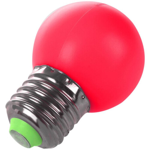 10X E27 LED Light Warm Red Bulb Plastic Bulb (0.5W Power, Red) 2