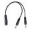 4 Pcs 5.5X2.1mm 1 to 2 M/F  Power Splitter Cable for Security CCTV Camera 8