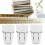 6 Sets Pegboard Bins with Rings Style Pegboard Hooks with Pegboard Cups Pegboard Cup Holder Accessories Transparent 5