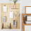 6 Sets Pegboard Bins with Rings Style Pegboard Hooks with Pegboard Cups Pegboard Cup Holder Accessories Transparent 10