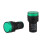 2 Pc AC220V Green LED Power Indicator Lampada Spia Per Segnale 22mm Dia 8