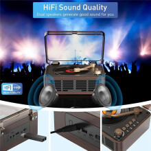 Multifunction CD Player HiFi Sound Music Player Speaker,Support AUX/USB/FM Radio for Home,Office US Plug B