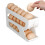 Automatic Egg Rolling Dispenser 3-Tier Automatic Egg Rolling Holder Space-Saving Egg Storage Container for Fridge Rack 3