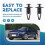 25Pcs Plastic Rivets Fastener Car Bumper Push Clips 32mm Long Black 7