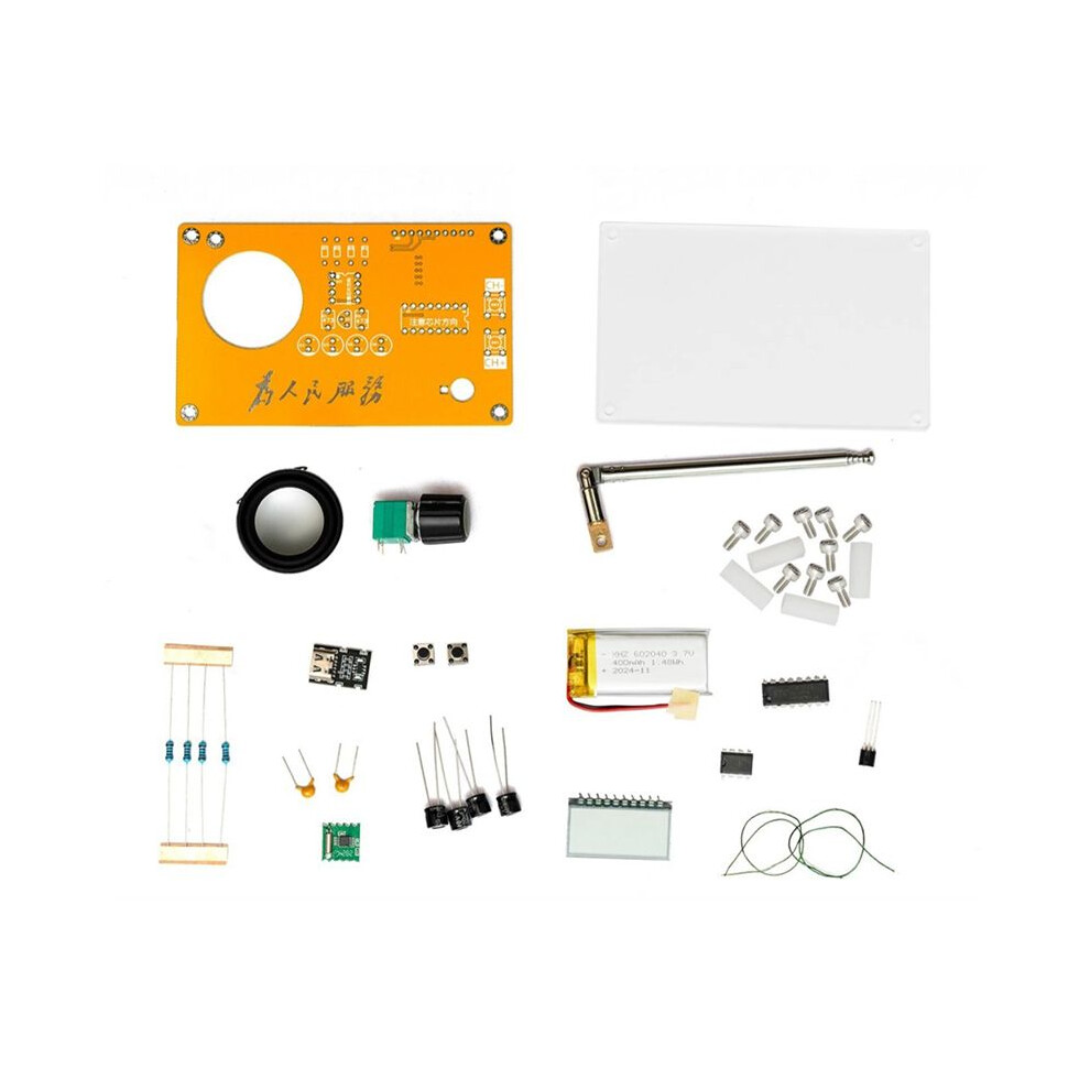Fm Radio Kit Diy Electronic Kit Soldering Practice Kit Radio Diy Kit Digital Display Typec Charging,Parts 6032788607618