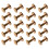 20x Arc Solid Brass Button Stud Screw Nail Screw Back Leather Rivet Belt 8mm 1