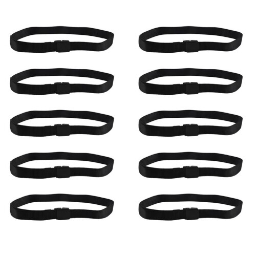10X Wild Men'S Canvas Belt Metal Free Plastic Automatic Buckle