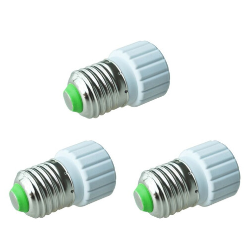 3X E27 to GU10 Extend Base LED CFL Light Bulb Lamp Adapter Converter Screw Socket