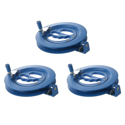 3X Bobina Rodamiento de Bolas de Plastico Azul para Cometa