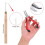 Hair Extensions Tools Kit,Silicone Beads,Plier,Roll Sewing Thread,Loop Needle-Threader, Sewing Needles-Bead Device Tool 2