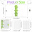 2 Sets  Clear 3 Ring Binder Covers with Binder Inner Paper Bag Clear Soft PVC Notebook Closure Binder(Green,) 2