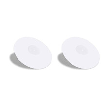 2X Gramofon Akrylowy Slipmat do Gramofonów Winylowych LP - 2,5 mm Grubości Zapewnia Mocniejszy Bas - 12-Calowa Mata Talerzowa (Biała)