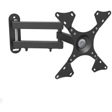 Full Motion TV Wall Mount for 24 to 43 Inch, Tiltable Swivel Bracket, Heavy Duty Steel, 360 Rotation