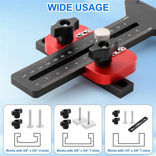 3-Pulleys Thin Rip Jig, Thin Rip Table Saw Jig Table Saw Jig Guide Woodworking Tools Fast Thin Ripping Guide 2