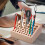 46 Holes Leather  Tool Holder, Leather Working Tool Holder,for Leather Working and Punch Tools Organizer Storage 3