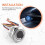 R503 Circular Round RGB Ring Indicator LED Control DC3.3V MX1.0-6Pin Capacitive Fingerprint Module Sensor Scanner, 19Mm 2