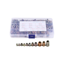 Packung mit 230 Muttern M4/M5/M6/M8/M10 Zink Legierung Innensechskant Mutter, Gewinde Einsatz, Holz Schrauben Mutter für Holz MöBel