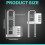 2 Pcs 4 Digit Combination Lock Code Cabinet Lock U Shaped Gym Locker Adjustable Padlock Long Shackle Lock for School 7