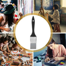 Silicone Color Shaper Brush Wide Firm Flat Silicone Paint Brush Flexible Acrylic and Water Based Painting Tool, 1.5 Inch