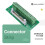 IDC40P 40Pin Connector Strip Breakout Board Terminal Block Plug PLC Interface with Bracket, for PLC, DIN Rail Mount 3