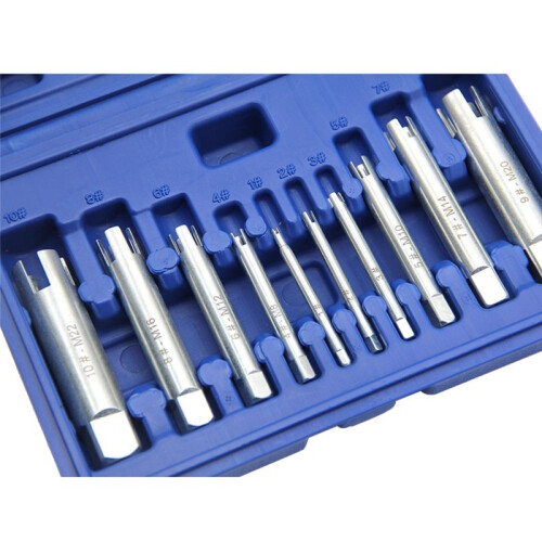 10pc Broken  Tap Extractor M4-M22 Hand Thread Extractor Broken Thread Tapping Counter Thread Tap Tool Set 2