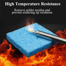 Replacement Welding Soldering Iron Tip Cleaning Sponge Solder Tip Cleaning Sponge Pack of 30 (Yellow & )