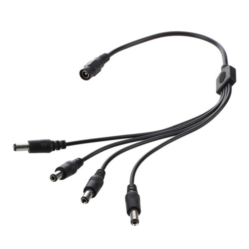 5X 1 to 4  Power 4-Port Splitter Adapter Adaptor Cable CCTV Camera 2