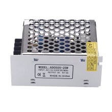 4X AC 100V - 240V to 5V 5A 25W Voltage Converter Switches Power Supply Part for Guided Stripes