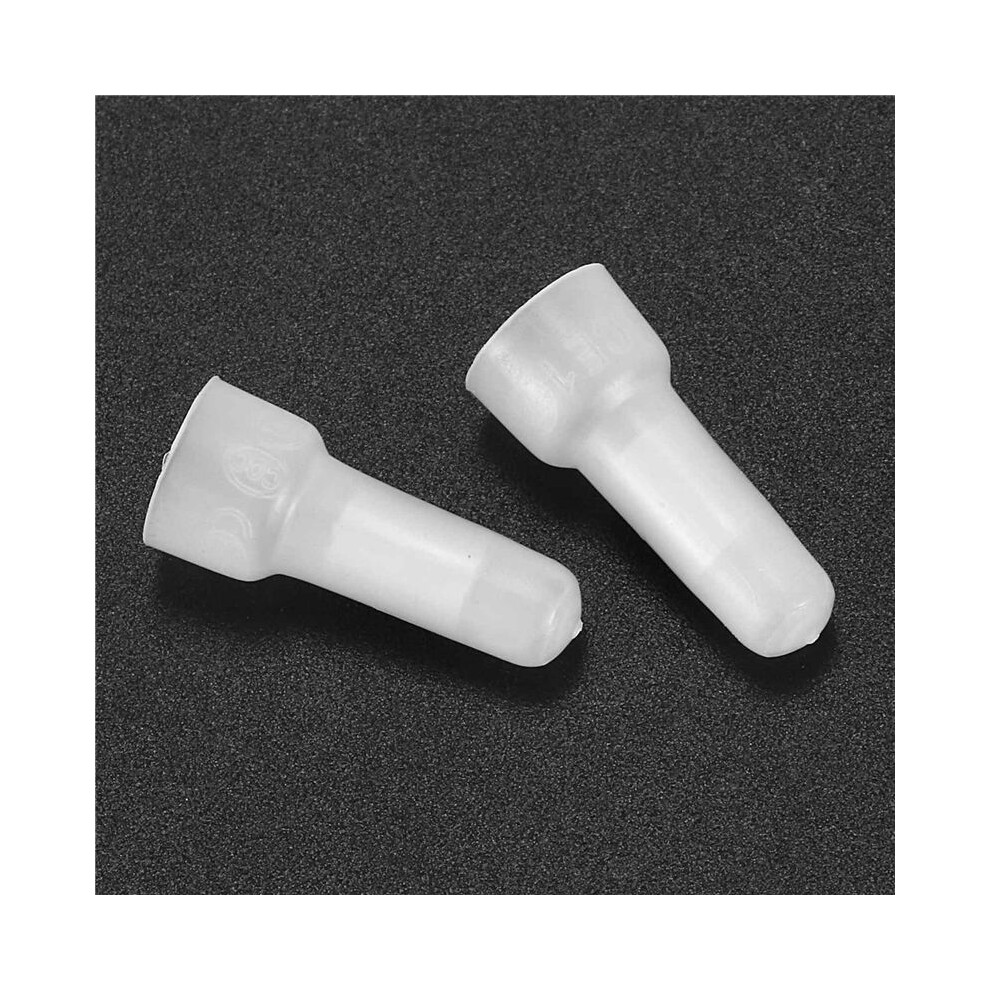 600Pcs 22-16 Ga Awg Closed End Crimp Caps Splice Gauge Wire Connectors Terminals (White) White 6032703838264