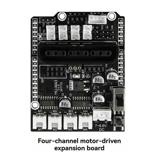 4-Way Motor Expansion Board 4-Channel Motor Driver Expansion Module Motor Control 4WD  Car DIY Control Module
