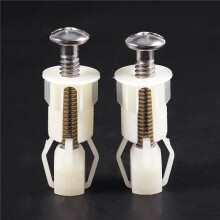 8Pcs DIY Plastic Toilet Screws Fixings Fit Toilet Seats Hinges Repair Tools Type&Size:4 38mmx5mm