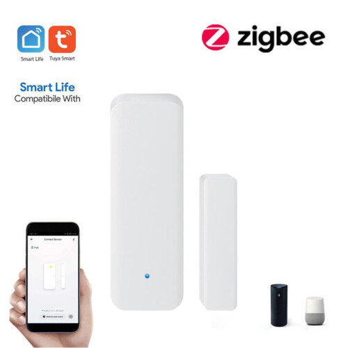 TUYA Zigbee 3.0  Window Door Sensor ZigBee 3.0 Wireless Connection Multifunction for  Echo Hub SmartLife App 1