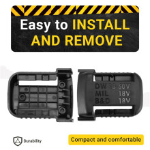 6 Piezas Soportes de BateríA Estante de Almacenamiento de BateríA Colgador de ProteccióN para   Box 18V 20V BateríA