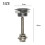 8X Quick Release Push Hood  Button Car Pin Bonnet Lock Fermo per Paraurti Fermi Argento 4