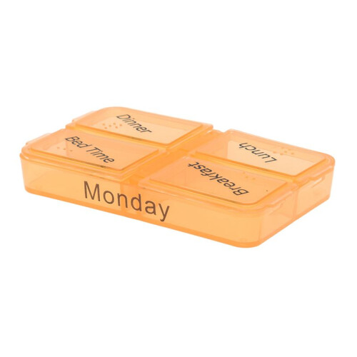 3X Medicine Weekly Storage Pill 7 Day Tablet Sorter Box Container Case Organizer 2