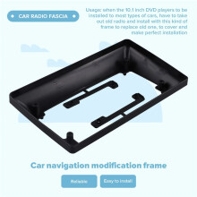 Car Fascia Radio Panel for Durango 2010-2013 LHD Dash Kit Install Facia Console Bezel Adapter Plate Trim Cover