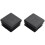 600Pcs Plastic Square Tube Inserts End Blanking Caps 20mm x 20mm Black 1