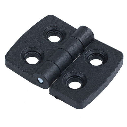 40Pcs Reinforced Black Plastic Door Hinges 40mm x 30mm 2